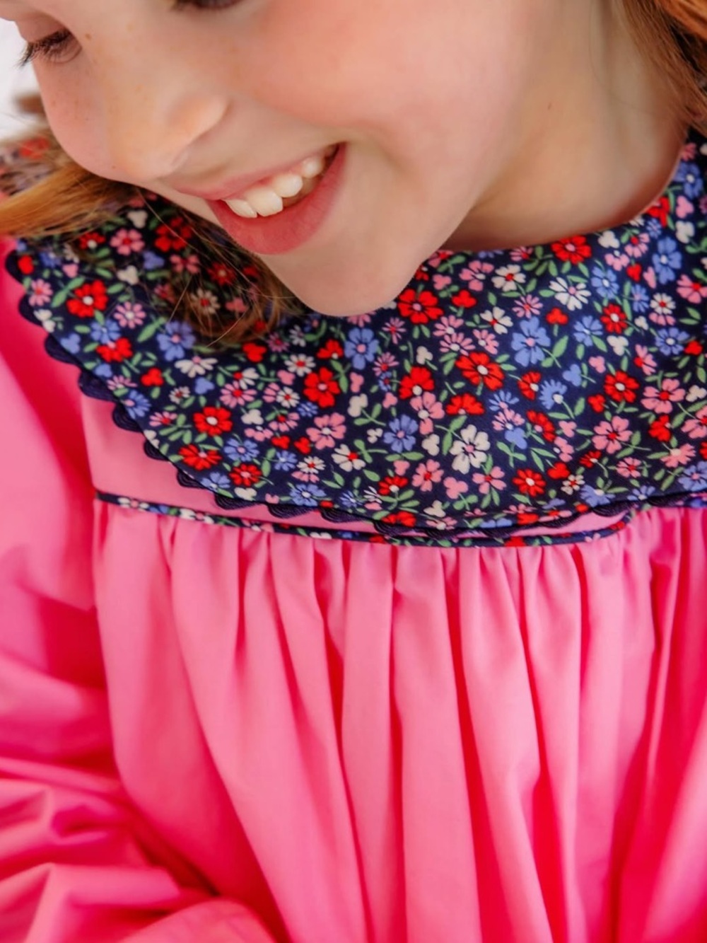 Beaufort Bonnet Hamptons Hot Pink with Fairfax Farm Floral Bow Formal Toddler 2T - Picture 9 of 11
